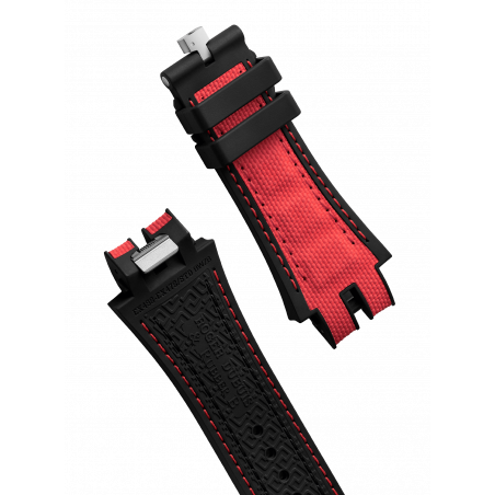 Rubber Straps Red Rubber Tech QRS Strap 45/47mm