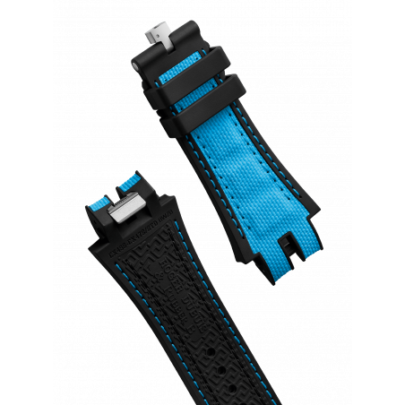 Rubber Straps Blue Rubber Tech QRS Strap 45/47mm