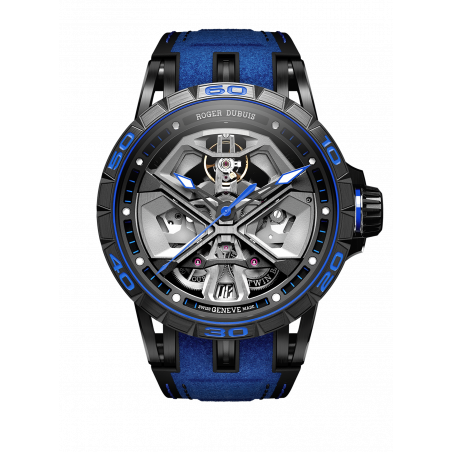 Excalibur Spider Huracán Black DLC Titanium 45mm
