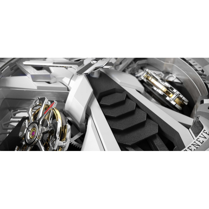 Excalibur Spider Countach White Mineral Composite Fiber 47mm