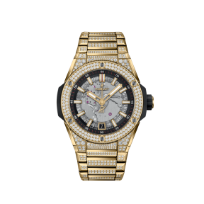 Big Bang Integrated Time Only Yellow Gold Pavé 40 mm