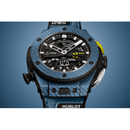 Big Bang Unico Golf Sky Blue Carbon 45 mm