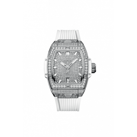 Spirit of Big Bang Steel White Full Pavé 32 mm