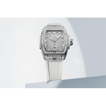 Spirit of Big Bang Steel White Full Pavé 32 mm