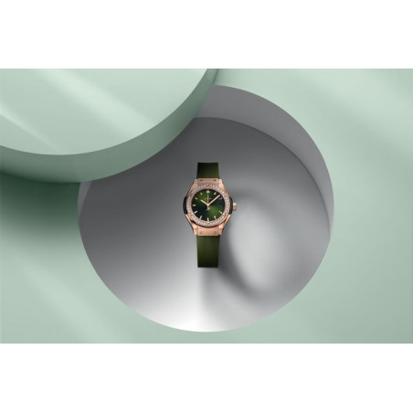 Classic Fusion King Gold Green Diamonds 29 mm