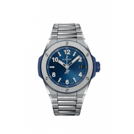 Big Bang Integrated Time Only Titanium Blue 38 mm