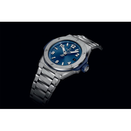 Big Bang Integrated Time Only Titanium Blue 38 mm