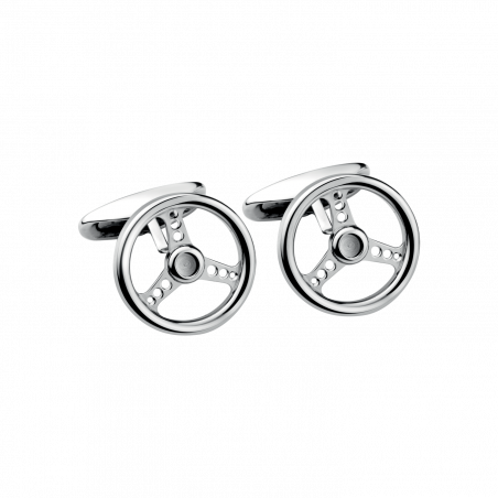 Racing steering wheel cufflinks