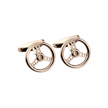 Racing steering wheel cufflinks