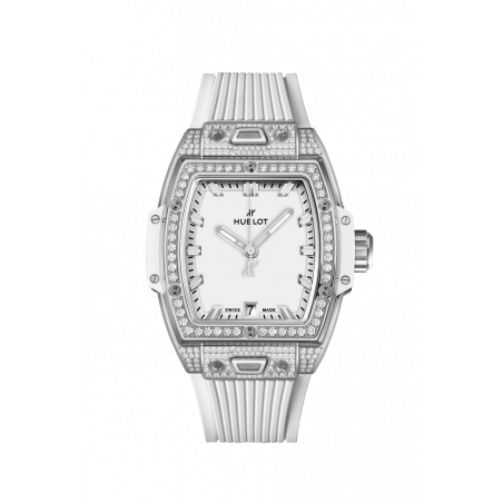 Spirit of Big Bang Titanium White Pavé 39 mm