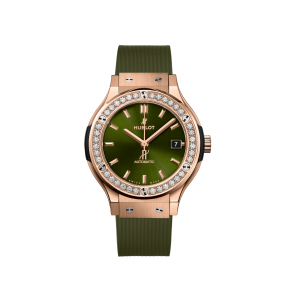 Classic Fusion King Gold Green Diamonds 38 mm