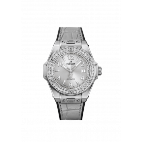 Big Bang One Click Monochrome Steel Diamonds 33 mm