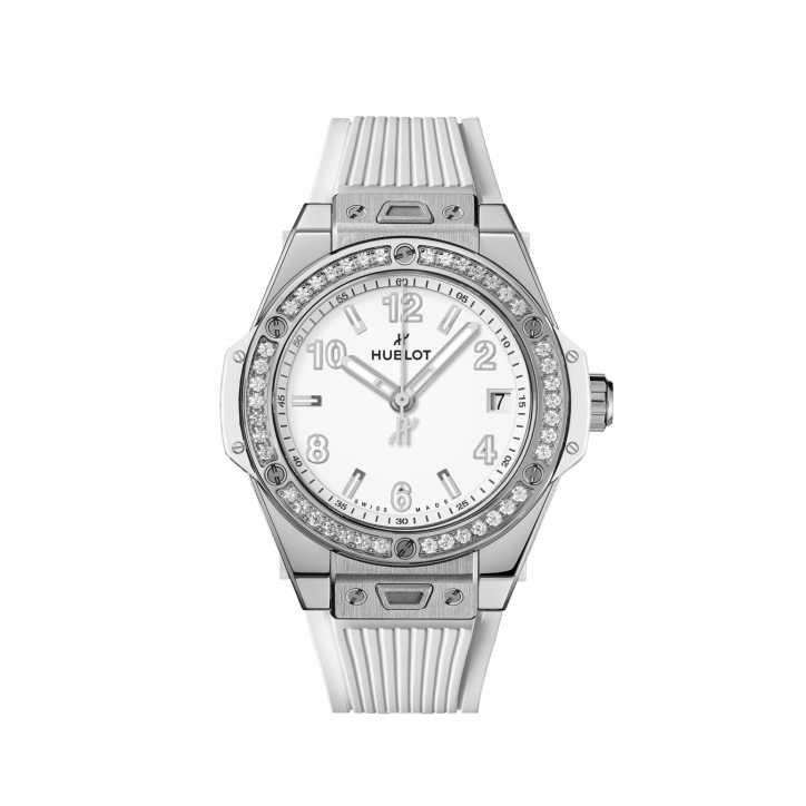 Big Bang One Click Steel White Diamonds 39 mm