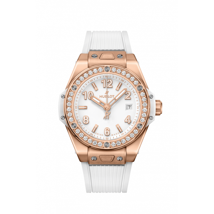 Big Bang One Click King Gold White Diamonds 39 mm