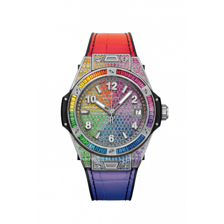 Big Bang One Click Steel Rainbow 39 mm