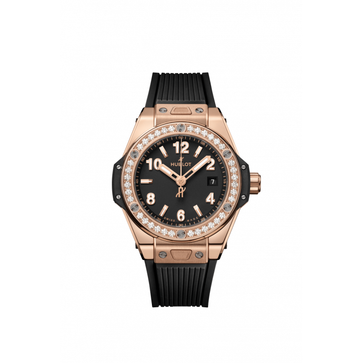 Big Bang One Click King Gold Diamonds 33 mm