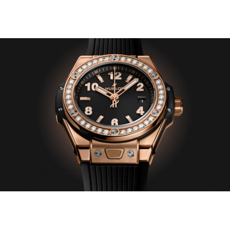 Big Bang One Click King Gold Diamonds 33 mm