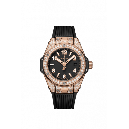 Big Bang One Click King Gold Pavé 33 mm