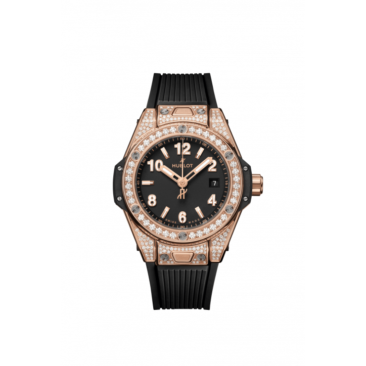 Big Bang One Click King Gold Pavé 33 mm