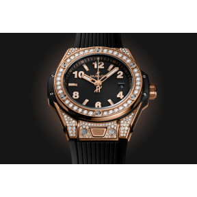 Big Bang One Click King Gold Pavé 33 mm