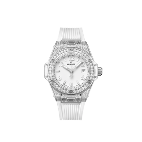 Big Bang One Click Steel White Pavé 33 mm