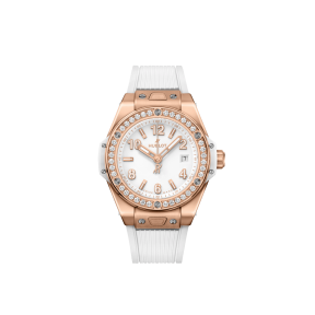 Big Bang One Click King Gold White Diamonds 33 mm