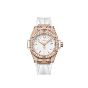 Big Bang One Click King Gold White Pavé 33 mm