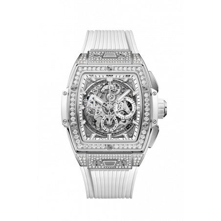 Spirit of Big Bang Titanium White Pavé 42 mm