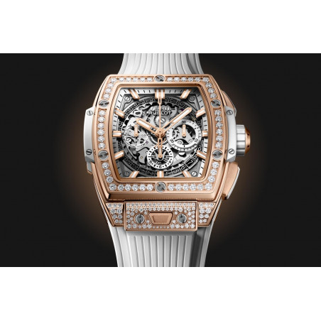 Spirit of Big Bang King Gold White Pavé 42 mm