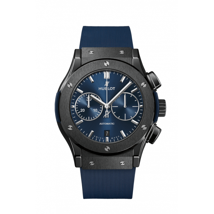 Classic Fusion Ceramic Blue Chronograph 45 mm