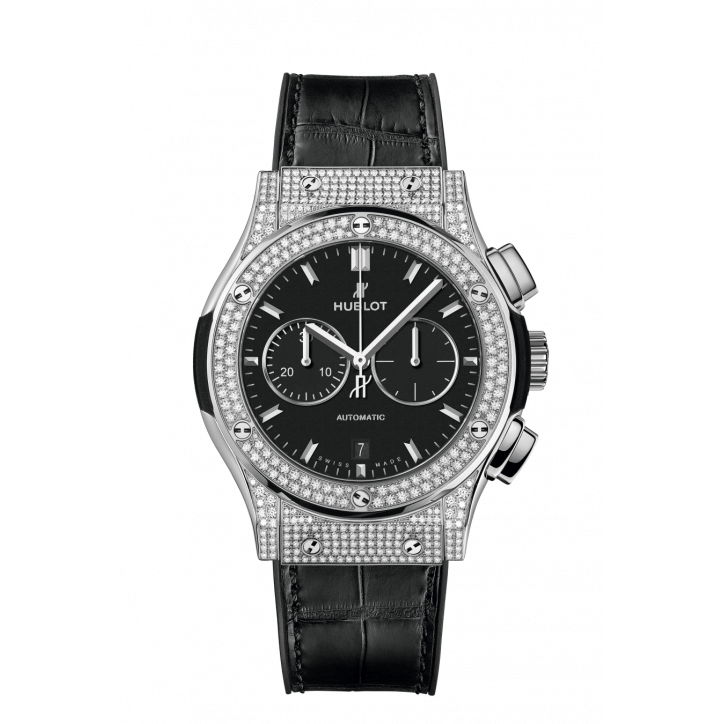 Classic Fusion Chronograph Titanium Pavé 42 mm