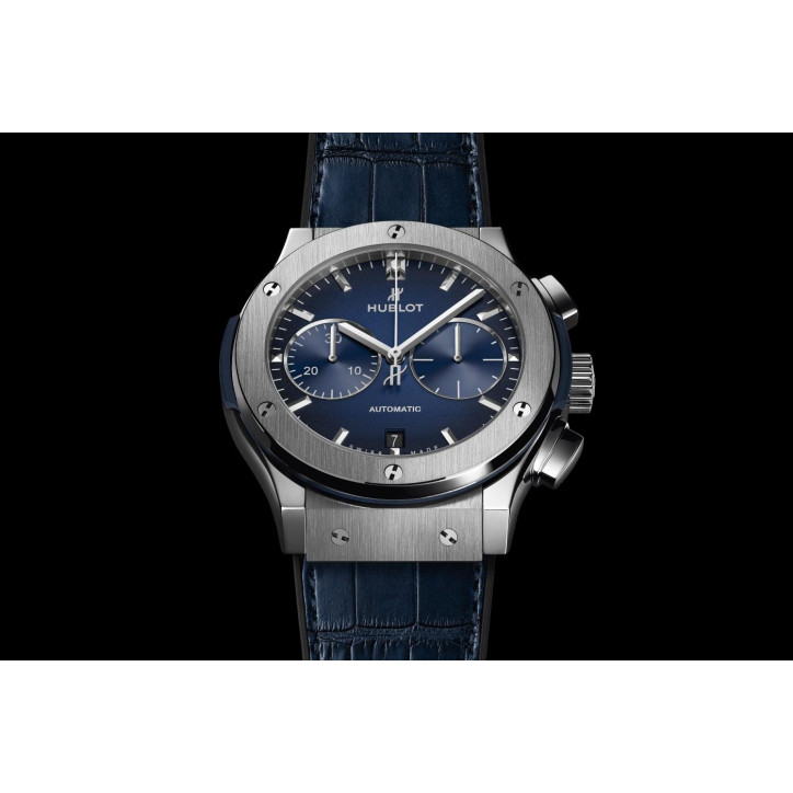 Classic Fusion Chronograph Titanium Deep Blue 45 mm