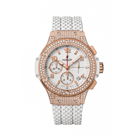 Big Bang Gold White Pavé 41 mm