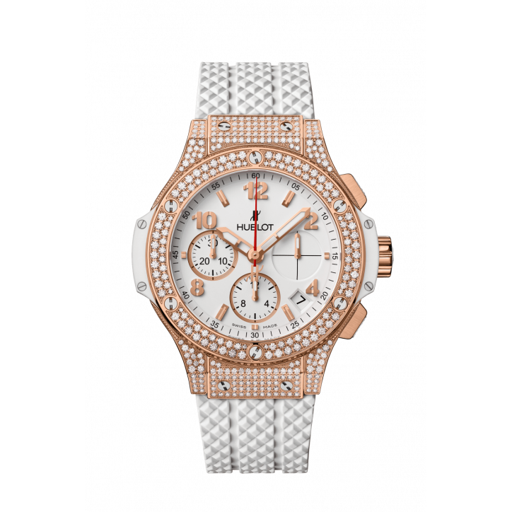 Big Bang Gold White Pavé 41 mm