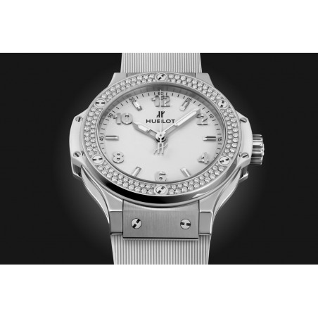 Big Bang Steel White Diamonds 38 mm