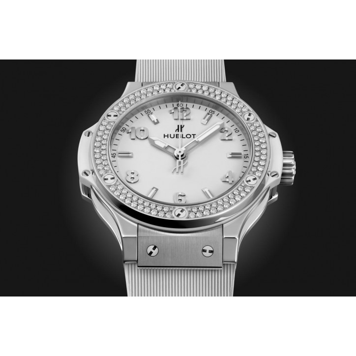 Big Bang Steel White Diamonds 38 mm