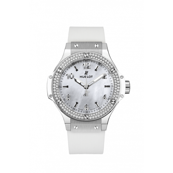 Big Bang All White Diamonds Mother of Pearl 38 mm