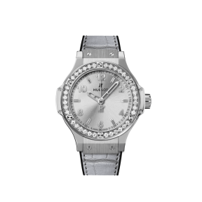 Big Bang Monochrome Steel Diamonds 38 mm