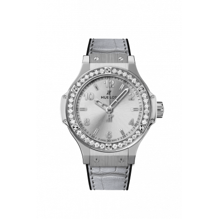 Big Bang Monochrome Steel Diamonds 38 mm