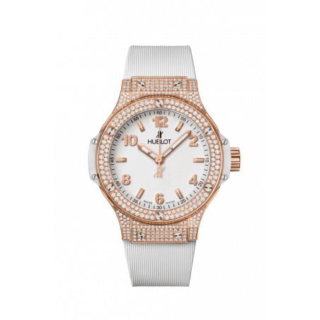 Big Bang Gold White Pavé 38 mm