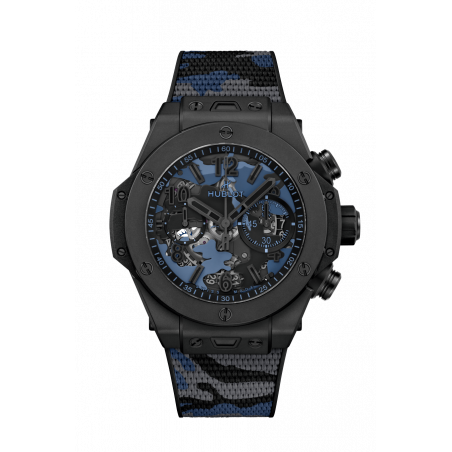 Big Bang Unico All Black Blue Camo 44 mm