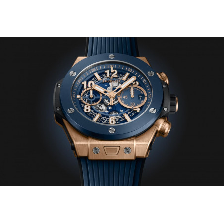 Big Bang Unico King Gold Blue Ceramic 44 mm