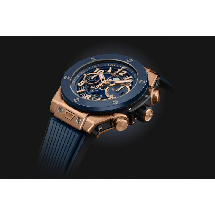 Big Bang Unico King Gold Blue Ceramic 44 mm