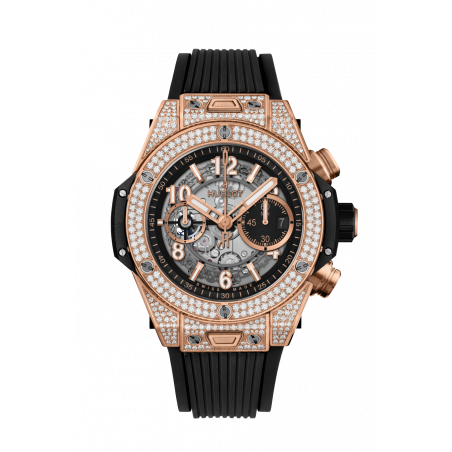 Big Bang Unico King Gold Pavé 44 mm