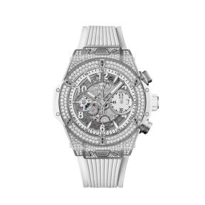 Big Bang Unico Titanium White Pavé 42 mm