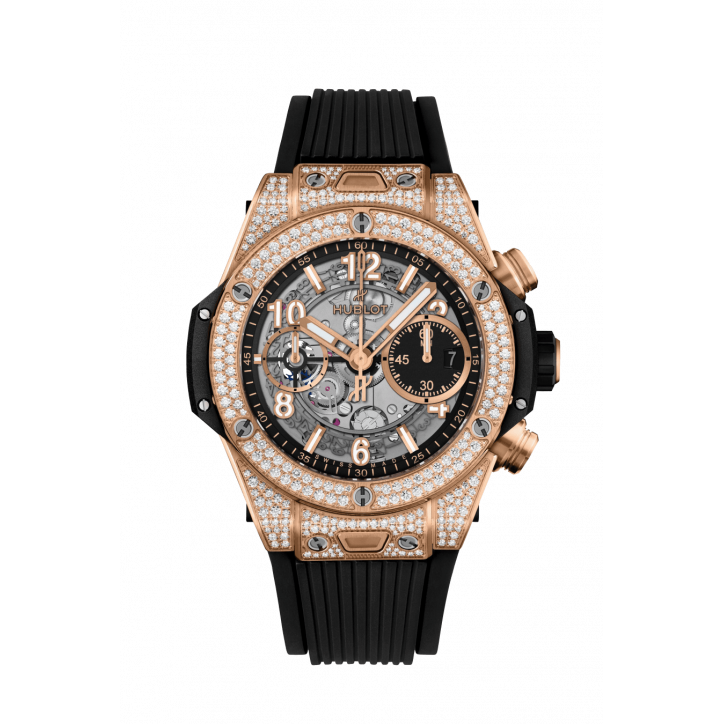 Big Bang Unico King Gold Pavé 42 mm