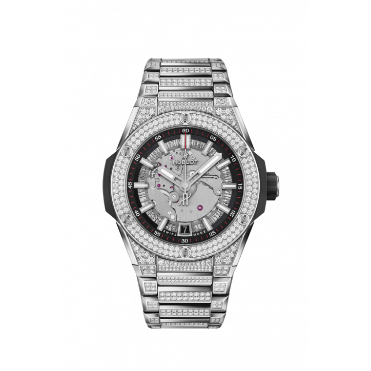 Big Bang Integrated Time Only Titanium Pavé 40 mm