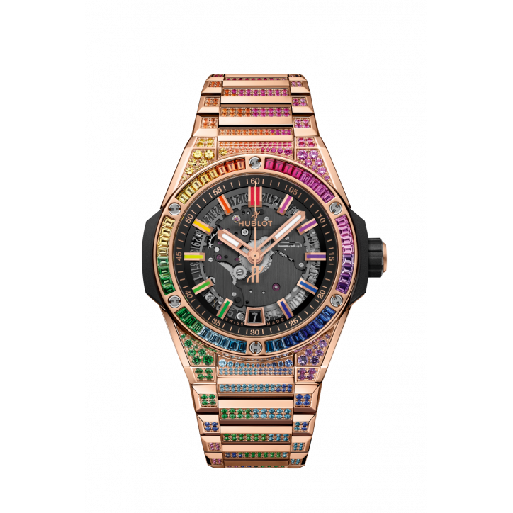 Big Bang Integrated Time Only King Gold Rainbow 40 mm