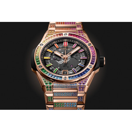 Big Bang Integrated Time Only King Gold Rainbow 40 mm