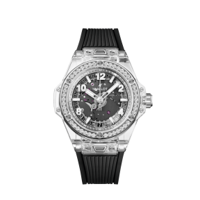 Big Bang One Click Sapphire Diamonds Black Dial 39 mm